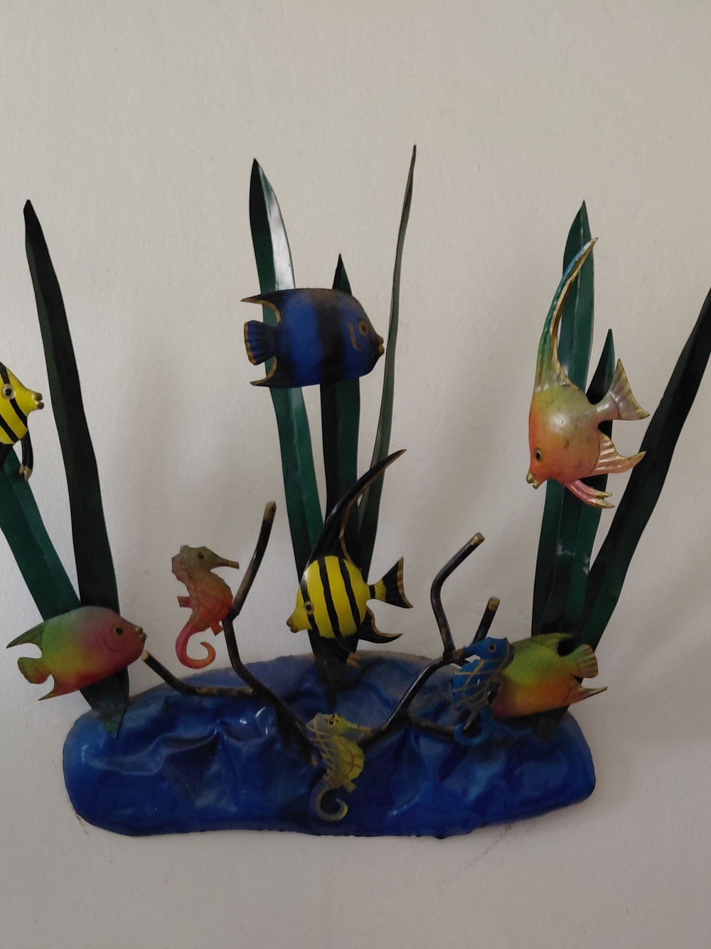 3D marine-themed metal wall sculpture / coastal decor